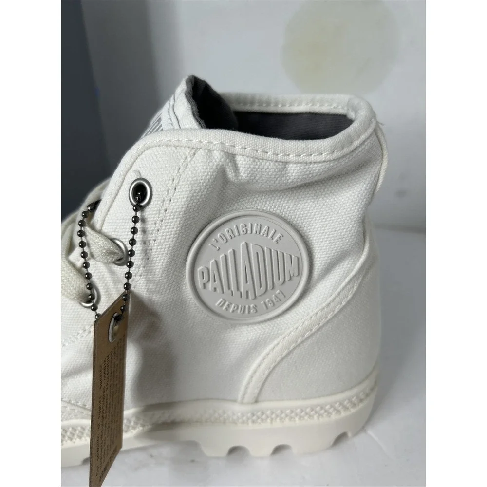 Palladium Pampa Star White Womens Canvas Boots Size 9 - Picture 3 of 9